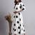 Women cream polka-dot rayon dress