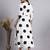 Women cream polka-dot rayon dress