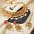 Lucky jewellery gold-plated ruby & green color choker set with maang tikka