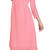 Baby Pink plain Georgette kurti