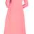 Baby Pink plain Georgette kurti
