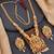 Lucky jewellery 18k gold-plated ram parivar temple necklace set