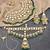 Lucky jewellery traditional kundan green jewellery set | bridal style royal ethnic necklace set