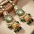 Lucky jewellery traditional kundan green jewellery set | bridal style royal ethnic necklace set