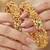 Gold laxmi twist floral bangle ad stone