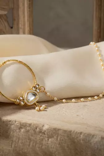 Lucky jewellery bridal kundan necklace set for women traditional indian wedding jewellery set