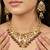 Gold plated navratan bridal jewellery set