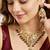 Gold plated navratan bridal jewellery set