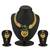 Delightful Gold Plated Australian Diamond Peacock Necklace Set