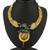 Delightful Gold Plated Australian Diamond Peacock Necklace Set
