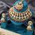 Gold plated maroon kundan bridal & semi-bridal necklace set with tikka & nath