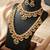 Exquisite ethnic gold plated choker and long necklace set
