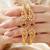 Gold temple white ad bangle elegant kada