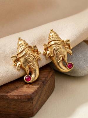 Traditional gold-tone lord ganesha necklace 5