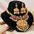 Gold plated temple jewellery necklace set for women