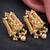 Lucky jewellery gold-plated ganesh idol temple ruby & green color necklace set