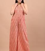 Block printed jumpsuit