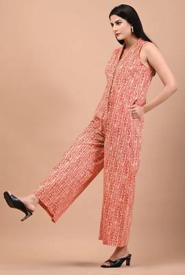 Block printed jumpsuit 2