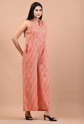 Block printed jumpsuit 3