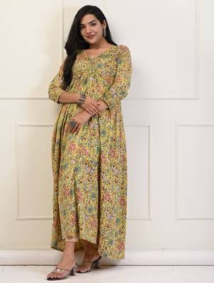 Block printed dress 1