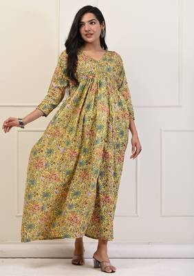 Block printed dress 2