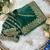 Green Color embroidery sequence work Silk Saree
