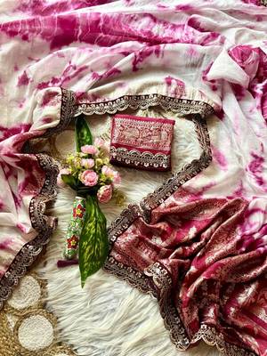 Wine Color zari weaving with embroidery work  viscose Saree 5