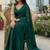 Green Color  hand embroidery beats work Silk Saree