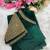 Green Color  hand embroidery beats work Silk Saree