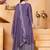 Light purple chinon silk party wear embroidery sharara suit