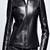 Women's lambskin black leather zipper jacket