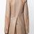 Women’s beige real lambskin leather long blazer jacket