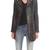 Women’s black quilted lambskin leather biker jacket longline moto coat