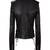 Women’s black lace-up lamskin leather biker jacket slim fit moto style