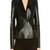 Women’s black real leather blazer jacket slim fit formal stylish coat