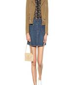 Women’s brown leather suede biker jacket  slim fit, casual moto style