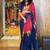 Nevy Blue Color  Zip And Go Saree  Silk Weaving  Saree