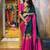 Rani Pink Color  Zip And Go Saree  Silk Weaving  Saree