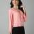 Baby pink bell sleeve top