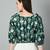 Print puff sleeve cotton top