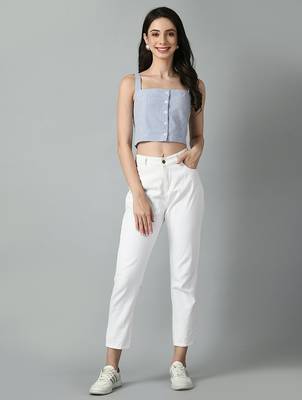 Regular fit self-design top 1
