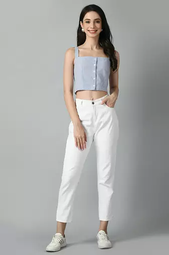 Regular fit self-design top