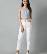 Regular fit self-design top