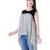 Women's striped high-low sleeveless dress top