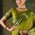 Green banarsi silk saree