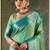 Radiant teal & lime green banarasi saree