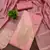 Elegant pink zari woven unstitched salwar suit with dupatta
