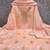 Elegant peach zari woven unstitched salwar suit with dupatta