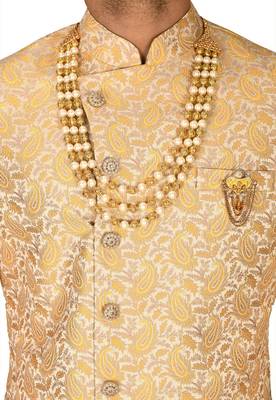 Rust anghrakha pattern work indo western 2