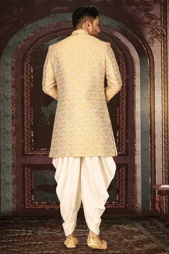 Rust anghrakha pattern work indo western